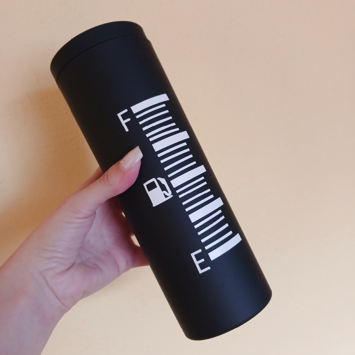 Vaso térmico personalizable barras de gasolina heykin arts