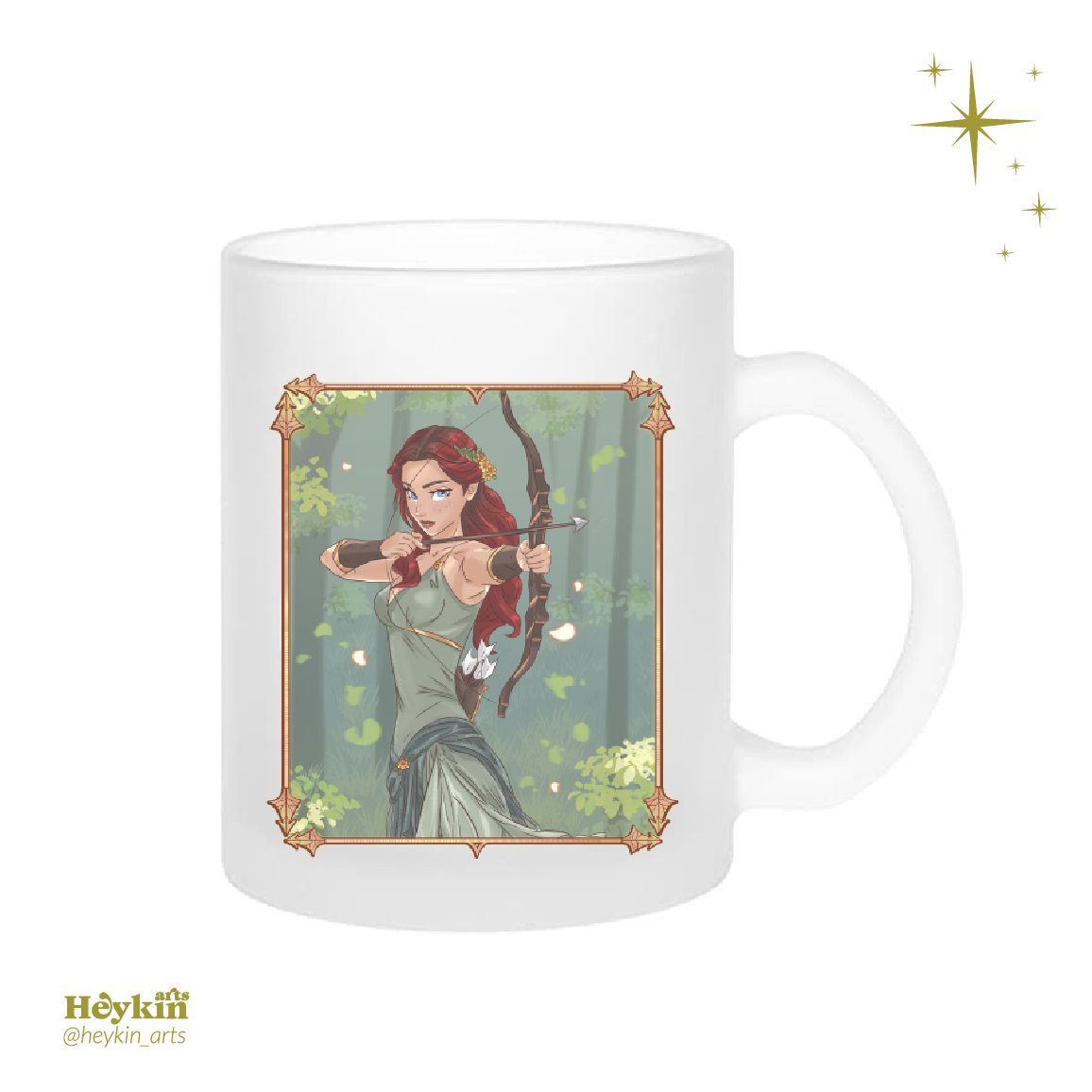 Taza esmerilada arquera heykin arts